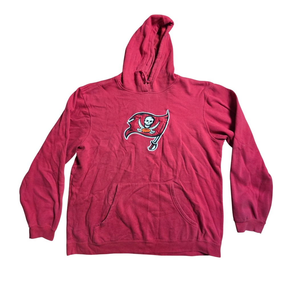NFL Team Apparel Tampa Bay Buccaneers Pullover Hoodie Sweatshirt 2XL Blokecore